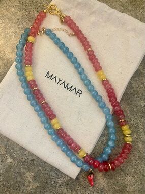 Curated Set of 2 - Mayamar Multicolor Beaded Necklaces